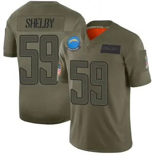 Los Angeles Chargers Youth Ty Shelby Limited 2019 Salute to Service Jersey - Camo