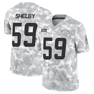 Los Angeles Chargers Youth Ty Shelby Limited 2024 Salute to Service Jersey - Arctic Camo
