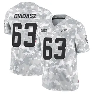 Los Angeles Chargers Youth Tyler Biadasz Limited 2024 Salute to Service Jersey - Arctic Camo